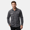 Men's Utility Button Shirt with Dual Chest Pockets