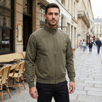 Blouson homme zippé à col montant