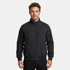 Men's Zip Front Blouson Jacket with Stand Collar
