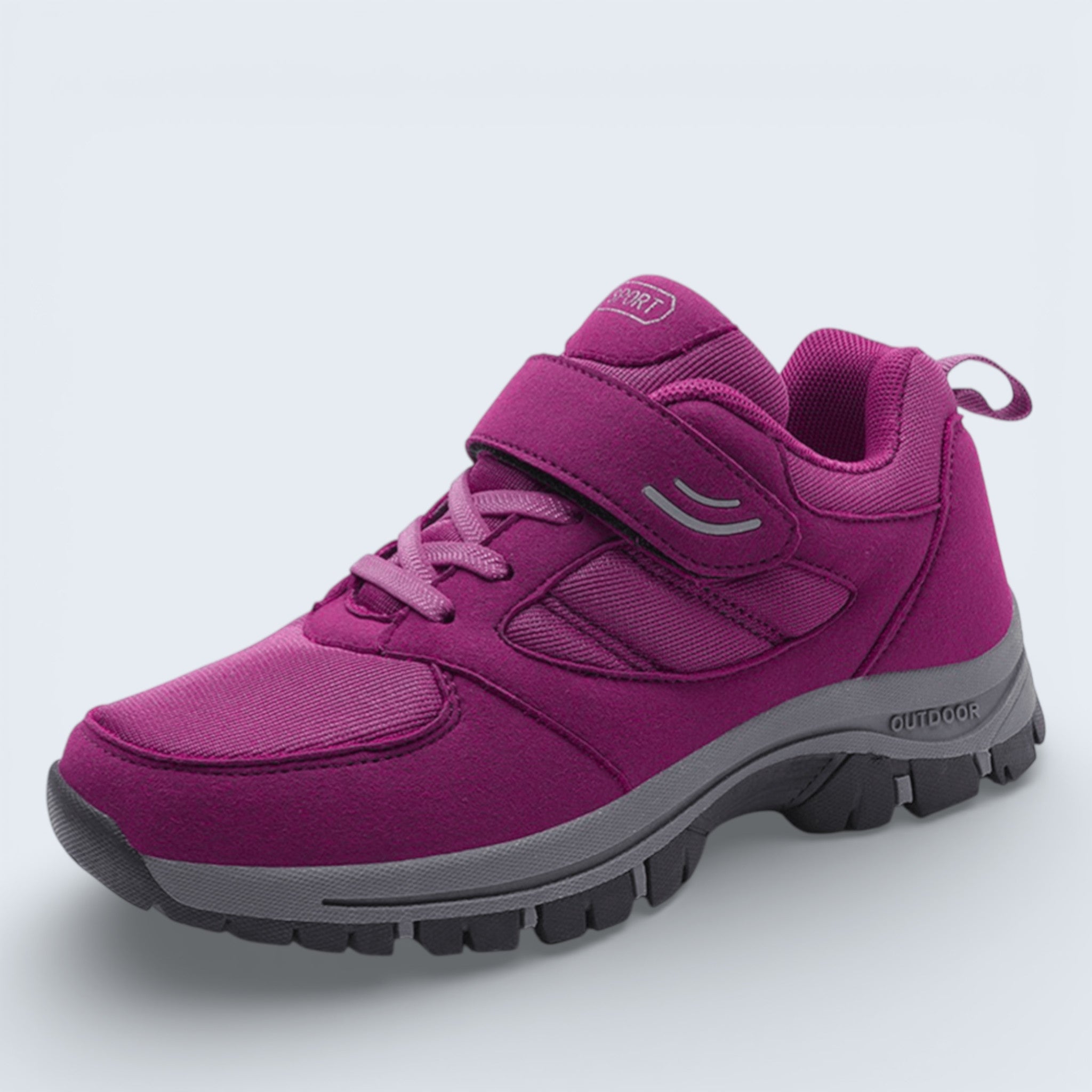 B&B Women's Easy-Fasten Walking Trainers – Comfortable Outdoor Grip
