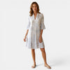 Women's Bohemian Floral Print V Neck Dress