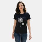 Women's Casual Graphic Crew Neck T Shirt
