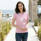 Women's Casual Graphic Crew Neck T Shirt