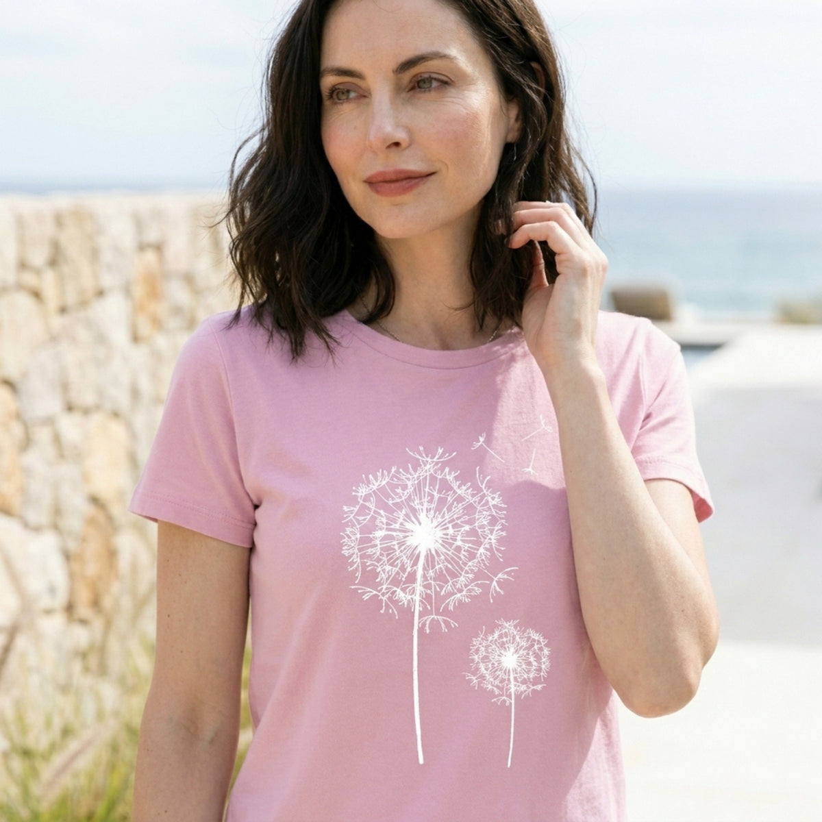 Women's Casual Graphic Crew Neck T Shirt