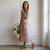 Women's Floral Maxi Dress Relaxed Elegant Fit