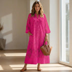 Women's Lace Maxi Dress Elegant Relaxed Fit