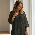 Women's Lace Maxi Dress Elegant Relaxed Fit