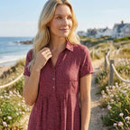 Women's Polka Dot A Line Summer Dress