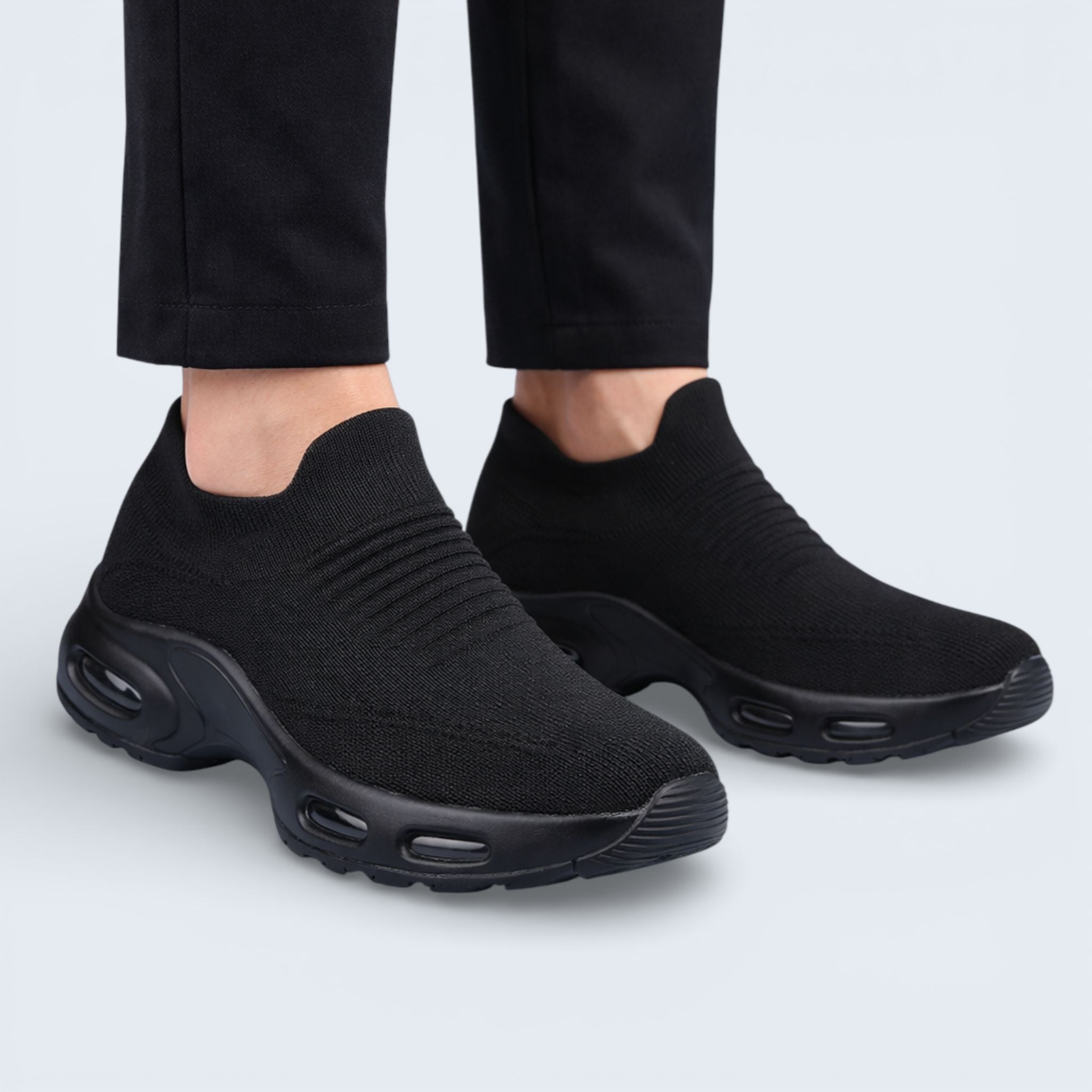 B&B Women’s Slip-On Walking Trainers – Lightweight Cushioned Comfort Shoes