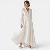 Women's Long Sleeve V Neck Maxi Dress