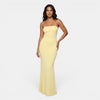 Women's Strapless Maxi Dress with Fitted Silhouette