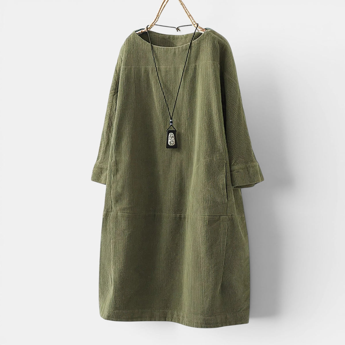 Robe midi décontractée pour femmes, coupe ample et confortable