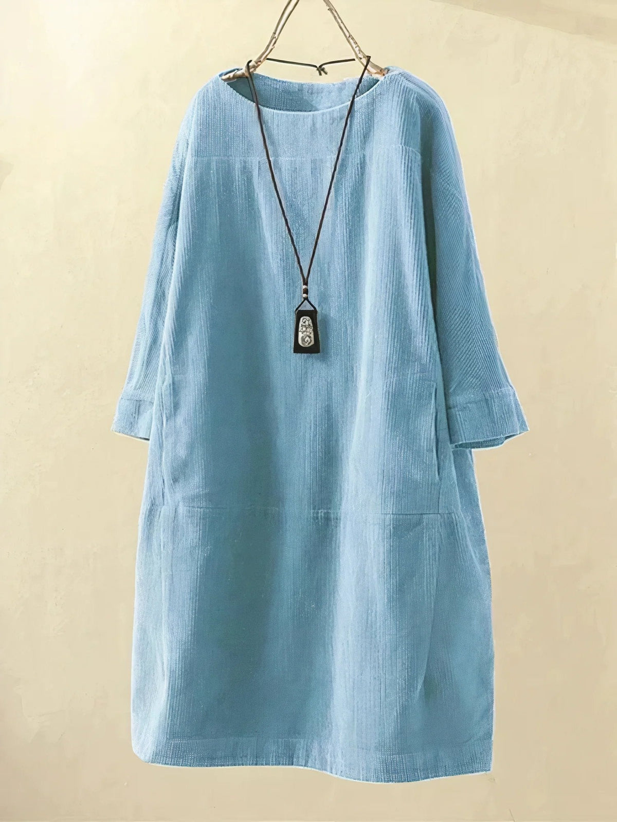 Robe midi décontractée pour femmes, coupe ample et confortable