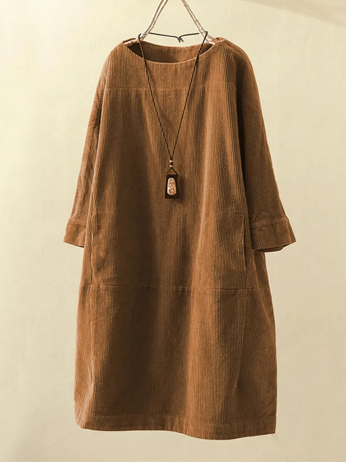 Robe midi décontractée pour femmes, coupe ample et confortable