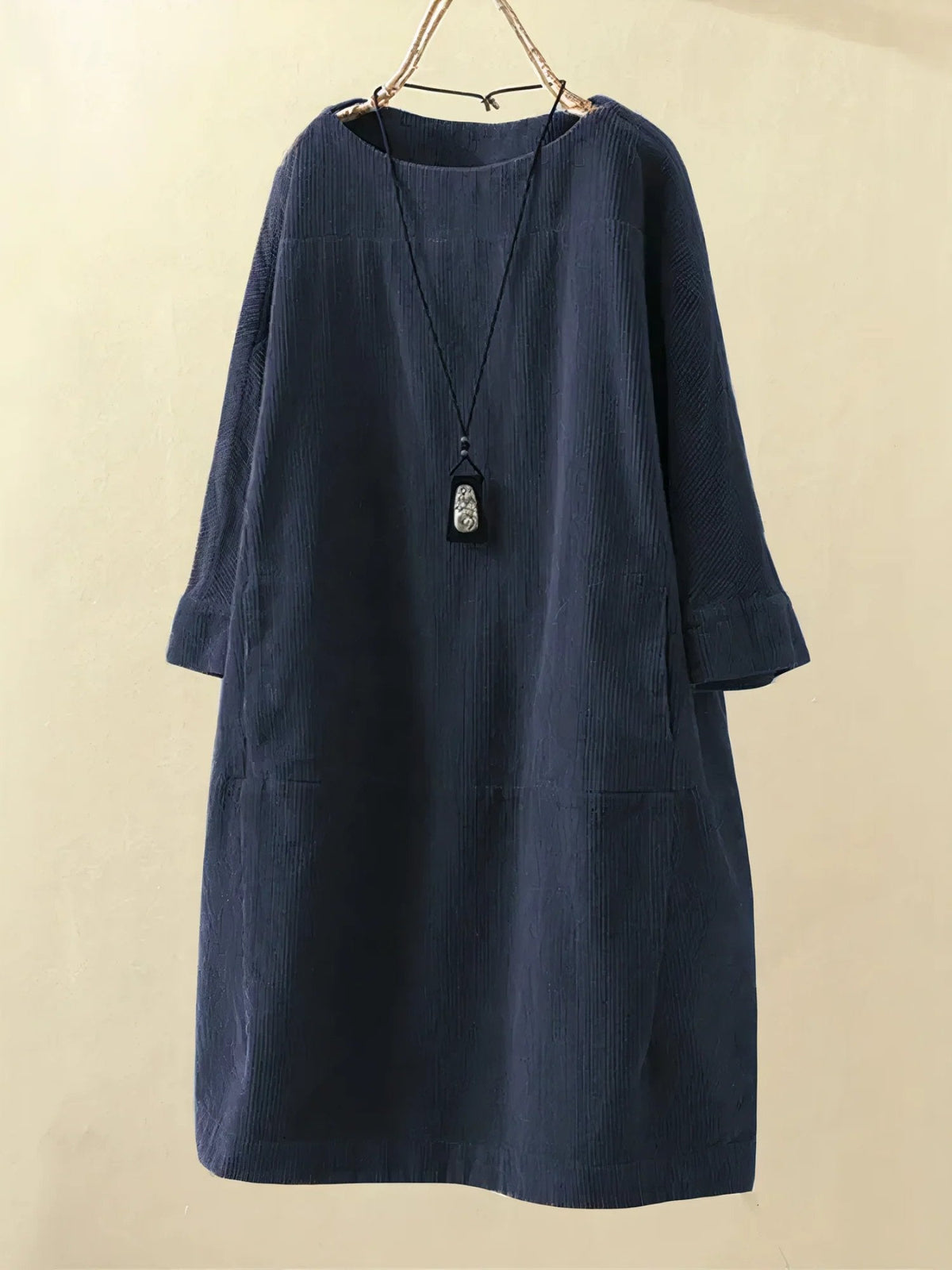 Robe midi décontractée pour femmes, coupe ample et confortable