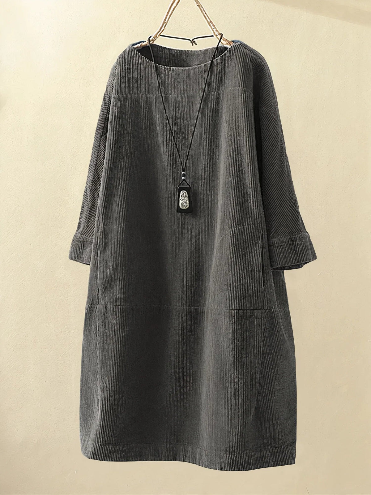 Robe midi décontractée pour femmes, coupe ample et confortable