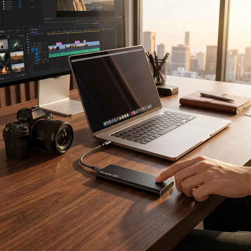 Külső hordozható, szilárdtestalapú USB-C tárolómeghajtó, 4TB