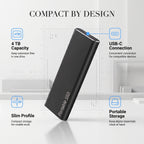Külső hordozható, szilárdtestalapú USB-C tárolómeghajtó, 4TB