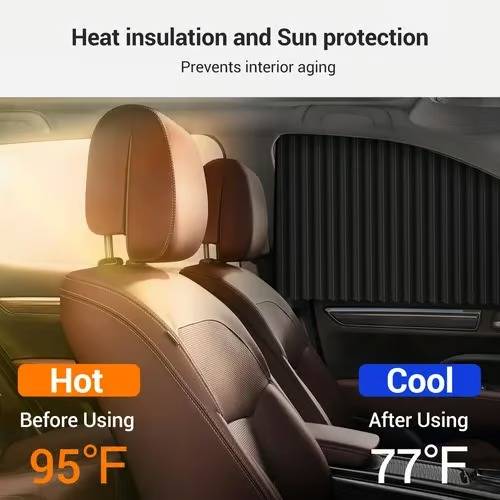 Pare-soleil magnétiques pour vitres de voiture avec protection contre les UV et écran d’intimité