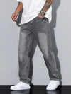 Casual Plain Colour Men's Jeans for Timeless Style and Comfort