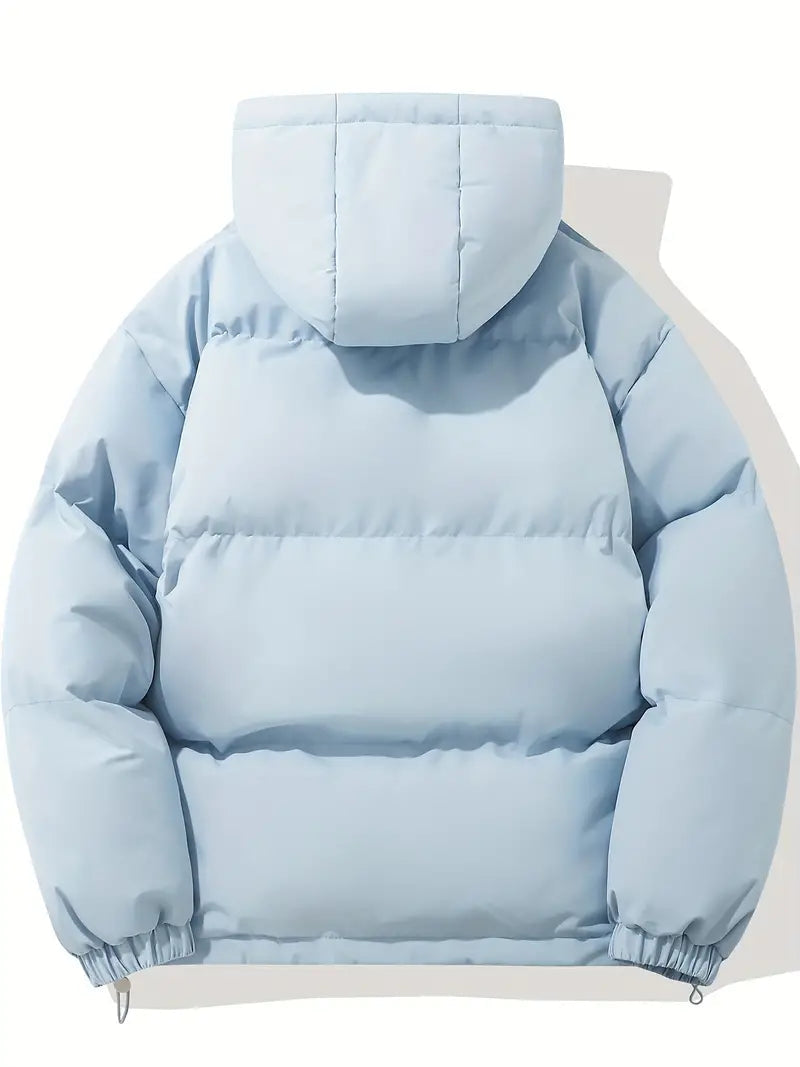 Manteau d’hiver élégant pour femme avec doublure ouatinée et capuche isolante