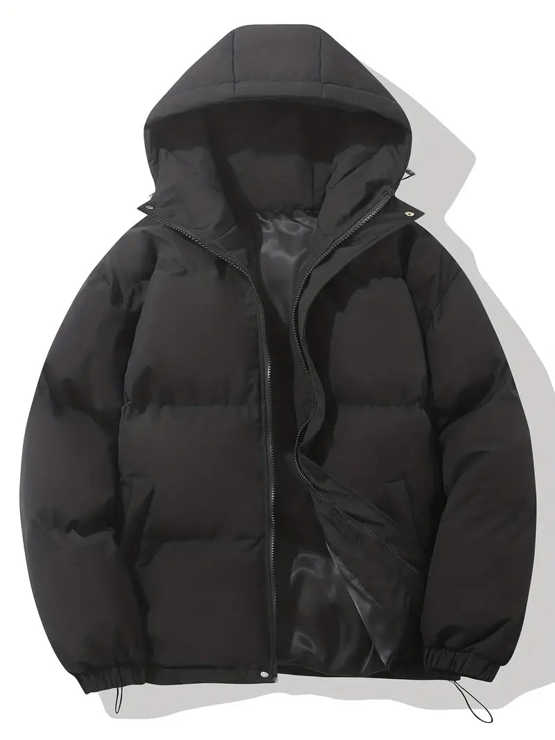 Manteau d’hiver élégant pour femme avec doublure ouatinée et capuche isolante