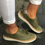 Women's Slip-On Trainers with Cut-Out Detail and Tassel Trim