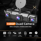 Car Dash Cam with Front Rear Cameras and Night Vision Recording