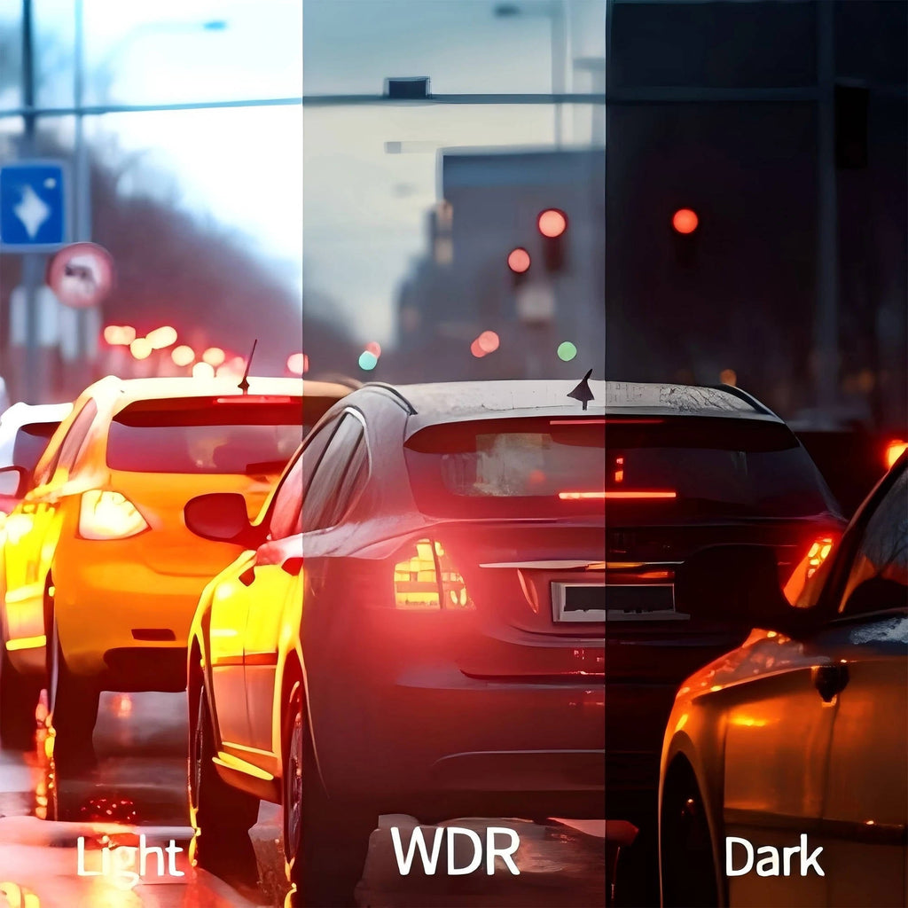 Car Dash Cam with Front Rear Cameras and Night Vision Recording