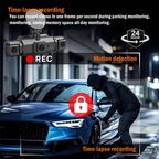 Car Dash Cam with Front Rear Cameras and Night Vision Recording