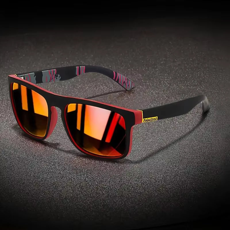 Lunettes de soleil polarisées UV400 avec réduction de l'éblouissement de 99 %, monture légère unisexe pour les activités en plein air