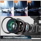 Car Dash Cam with Front Rear Cameras and Night Vision Recording
