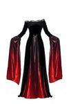 Women's Vampire Queen Halloween Dress with Off Shoulder Neckline