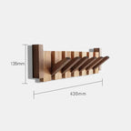 Portemanteau mural en bois inspiré d’un piano HarmonyCoat – Patère élégante pour organiser avec style couloir et entrée