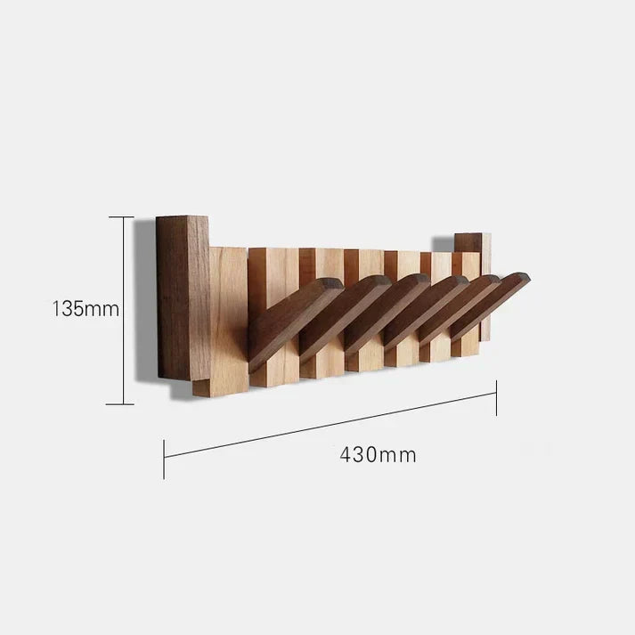 Portemanteau mural en bois inspiré d’un piano HarmonyCoat – Patère élégante pour organiser avec style couloir et entrée