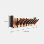 Portemanteau mural en bois inspiré d’un piano HarmonyCoat – Patère élégante pour organiser avec style couloir et entrée