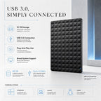 External Hard Drive with 10 TB Compact USB Storage