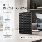 External Hard Drive with 10 TB Compact USB Storage