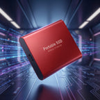 Külső hordozható SSD-meghajtó USB-C-csatlakozással