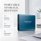 Külső hordozható SSD-meghajtó USB-C-csatlakozással