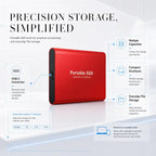Külső hordozható SSD-meghajtó USB-C-csatlakozással