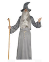 Men's Wizard Halloween Costume with Robe, Cord and Hat