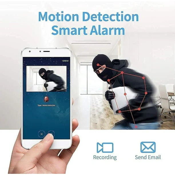 Mini Wireless Camera with Magnetic Mount and Live Video Feed