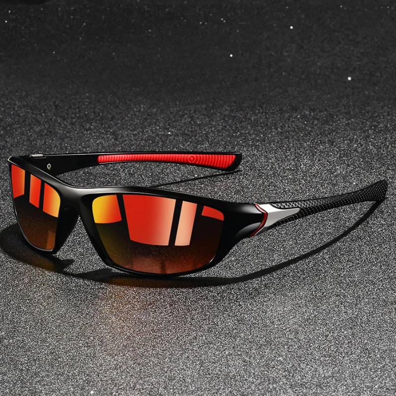 Men's Polarised Sunglasses with UV400 Protection and Lightweight Metal Frame for Ultimate Comfort and Style