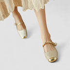 Mary Jane Block Heel Shoes with Jacquard Upper and Pearl Strap for Wedding Guest