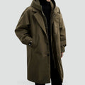 Men's Waterproof Rain Jacket with Adjustable Hood and Functional Pockets