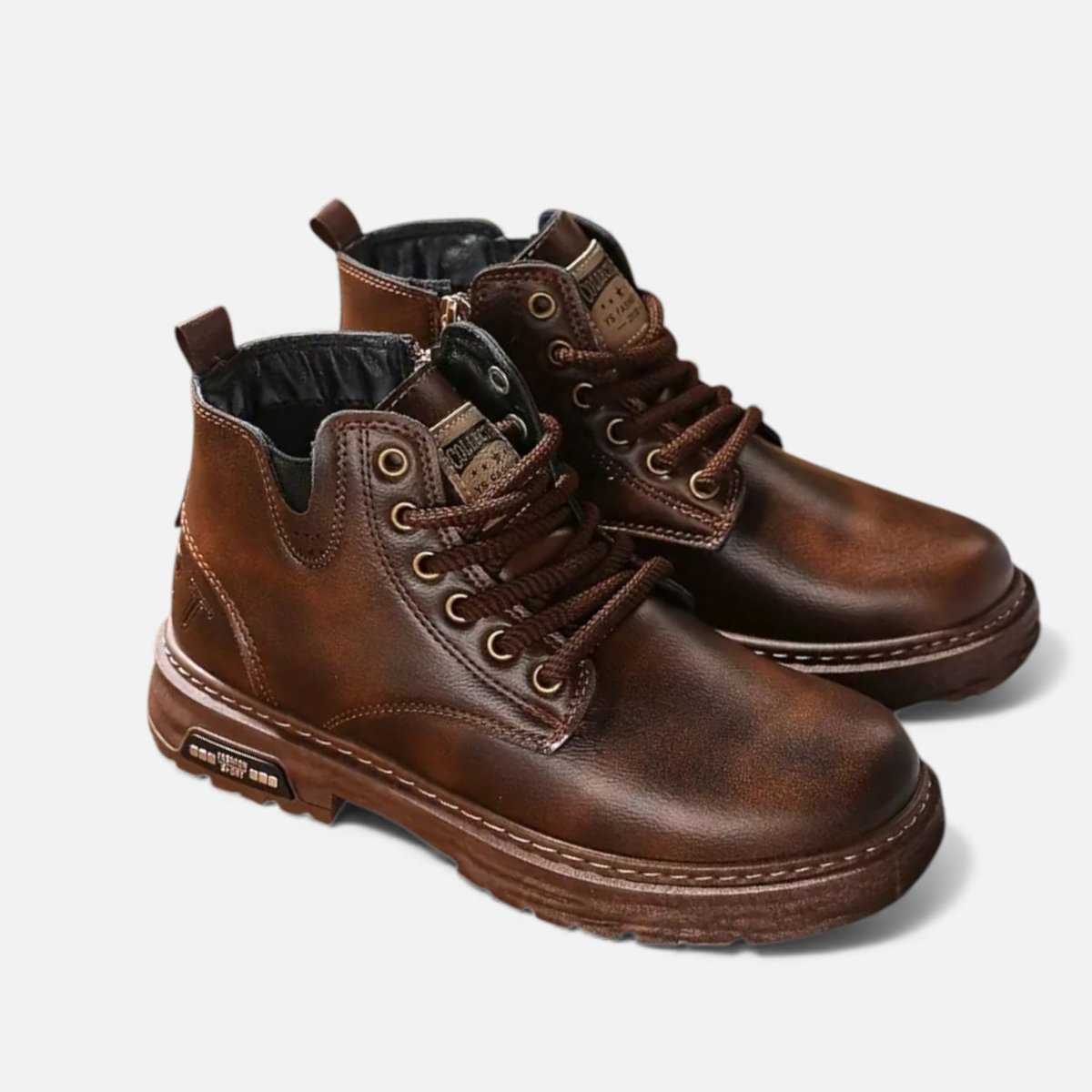 Bottines pour homme à semelle profilée distinctive pour un style moderne