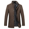 Single-breasted Thick Wool Coat for Men - Elegant and Warm Winter Essential