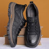 Chaussures orthopédiques confortables en cuir pour homme, avec conception imperméable et soutien de la voûte plantaire