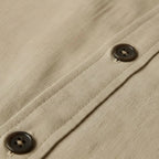Men's Long Sleeve Button-Up Shirt with Classic Collar